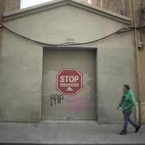 Pintada contra los desahucios Pintada contra los desahucios