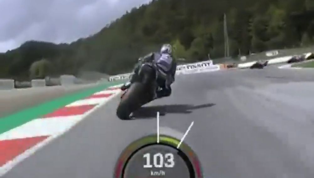 Pone Los Pelos De Punta El Video Del Accidente De Motogp Desde La Camara On Board De Valentino Rossi