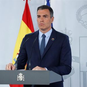 El presidente del Gobierno, Pedro Sánchez, durante su comparecencia ante los medios tras la reunión del Consejo de Ministros. El presidente del Gobierno, Pedro Sánchez, durante su comparecencia ante los medios tras la reunión del Consejo de Ministros.