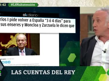 Juan Carlos I habría pedido a Moncloa y Zarzuela volver a España "tres o cuatro" días y le habrían dicho que no Juan Carlos I habría pedido a Moncloa y Zarzuela volver a España "tres o cuatro" días y le habrían dicho que no
