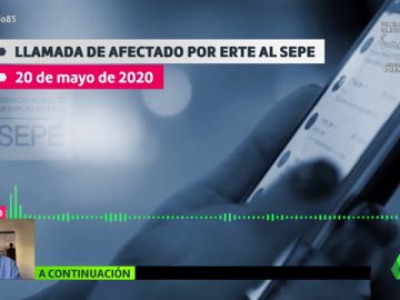 La tensa llamada de una pareja acogida a un ERTE al SEPE de Valladolid: "No puedo esperar dos meses para dar de comer a mis hijos" La tensa llamada de una pareja acogida a un ERTE al SEPE de Valladolid: "No puedo esperar dos meses para dar de comer a mis hijos"