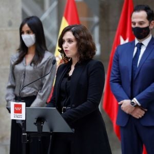 Isabel Díaz Ayuso en el homenaje a las víctimas de coronavirus en Madrid Isabel Díaz Ayuso en el homenaje a las víctimas de coronavirus en Madrid