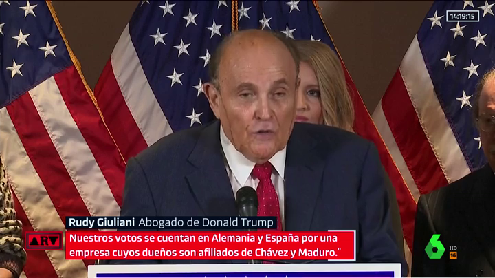 El abogado personal de Trump, Rudy Giuliani