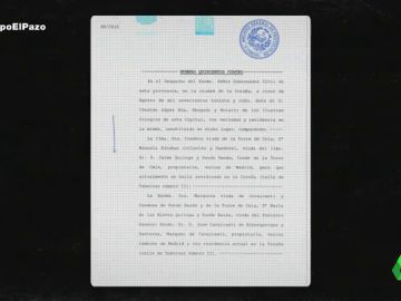 Este es el documento de la compraventa del Pazo de 1941 que prueba que aquella transacción fue "una simulación" Este es el documento de la compraventa del Pazo de 1941 que prueba que aquella transacción fue "una simulación"