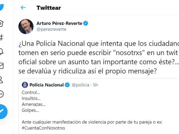 Captura del tuit del escritor que ha desatado la polémica. Captura del tuit del escritor que ha desatado la polémica.