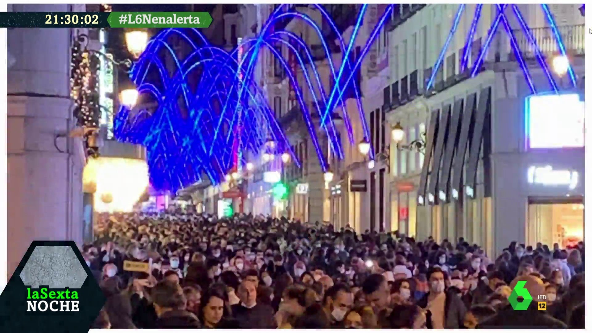 Aglomeraciones de personas en Madrid