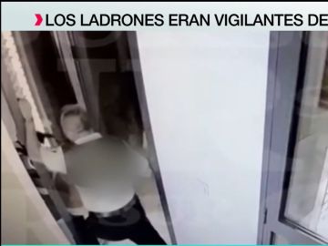 Tres vigilantes de seguridad se convierten en ladrones Tres vigilantes de seguridad se convierten en ladrones