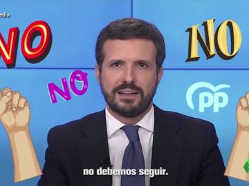 "Que no, no, no, no debemos seguir", el hitazo de Pablo Casado con el que se despide de Génova "Que no, no, no, no debemos seguir", el hitazo de Pablo Casado con el que se despide de Génova