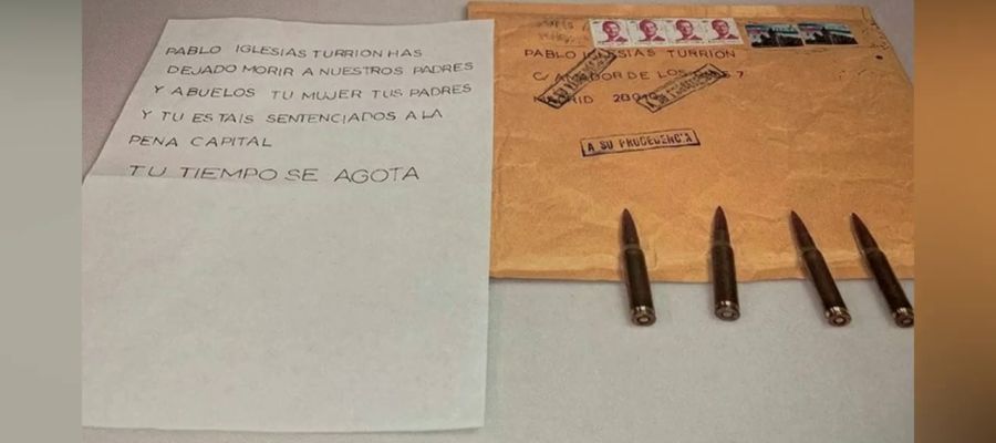 Las cartas de amenazas con balas no se detectaron en Correos por un fallo  de seguridad